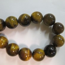 Round tiger eye - 40cm wire