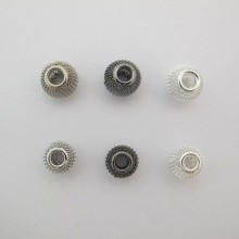 20 Metal beads 14mm/12mm hole 5mm