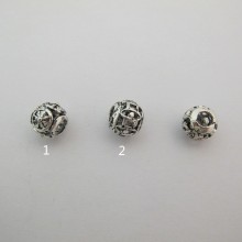 50 Metal beads 11mm hole 5mm
