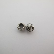 50 beads Metal 10mm hole 5mm