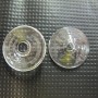 20 Boule en verre soufflé 25x10mm dôme