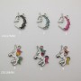 30 Pendentifs/breloques licorne en métal