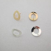 10 pcs Earrings round 18mm