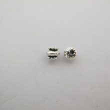 100 perles Métal 7x7mm