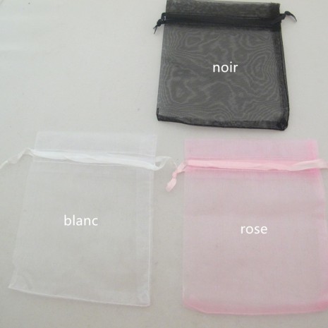 100 pochettes organza 130x90mm