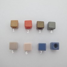 30 pcs Plastic beads square 12mm hole 7mm