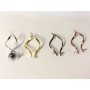 Bélière de boucle d'oreilles ou pendentifs façon toubillon