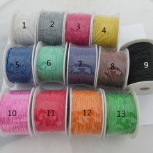 100 mts Lacets Coton cire élastique 1.0mm