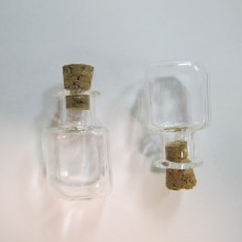 20 Glass vial 25x15mm square
