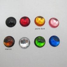 30 Plastic Flat Round Cabochons 20mm