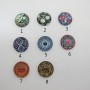 25 Cabochon Plat en verre 20mm