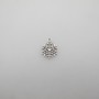 50 pendentifs flocons de neige 20x17mm