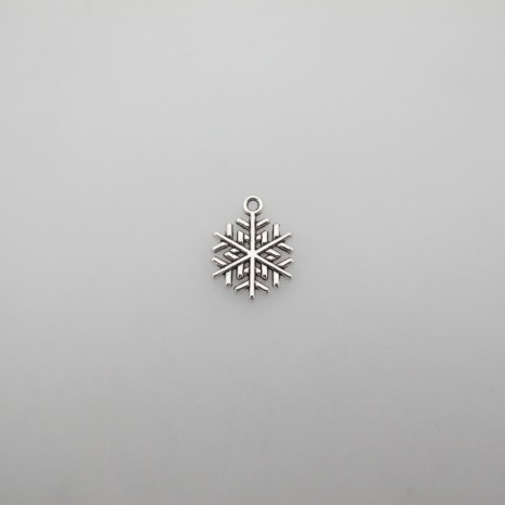 50 pendentifs flocons de neige 20x17mm