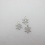 30 pendentifs flocons de neige 17x14mm