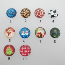 25 Cabochon Plat En Verre 20mm