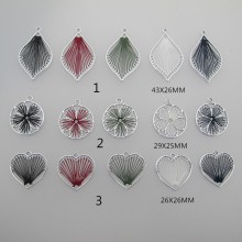 20 pcs Braided wire pendant