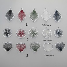 10 pcs pendentif fil tressé