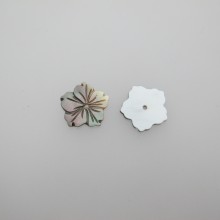 10 Mother of pearl flower 20mm