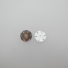 10 Mother of pearl flower 17mm