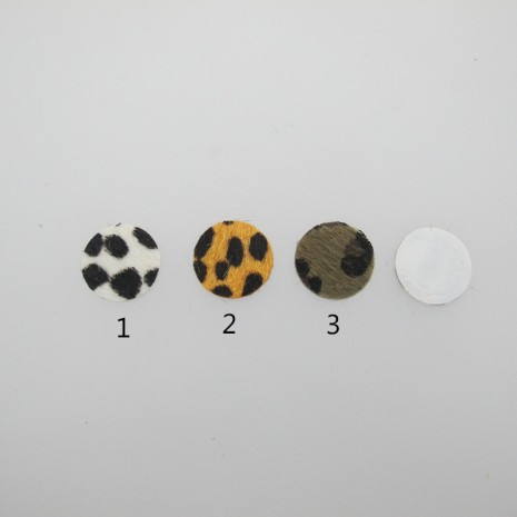 20 cabochon simili-cuir 20mm