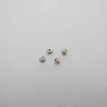 100 Metal beads 5x4mm