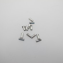 100 Stainless Steel Cord Tips 2mm 7x3mm