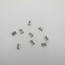 120 Stainless steel lace clip 4 mm 11x5mm