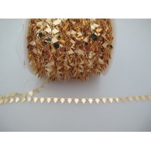 1 mts Triangle sequin chain 7x6mm