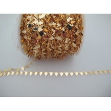 1 mts Triangle sequin chain 7x6mm