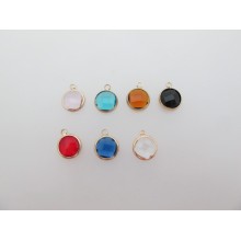 10 pcs Round pendant set 12x16mm