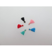 50 pcs Pompons en tissus 12x3mm