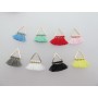 10 pcs Pendentif pompon en coton 15x23mm