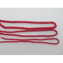 Coral round- 40cm wire