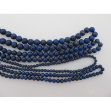 Lapis lazuli ab ronde- Fil de 40cm