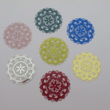 20 Round filigree stamps 40mm