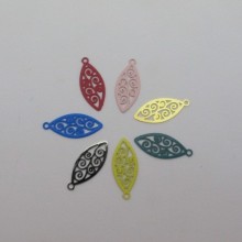 80 filigree stamps shuttle 20x8mm