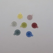 150 Round filigree stamps 10x8mm