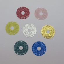 30 Round filigree stamps 3 holes 25mm