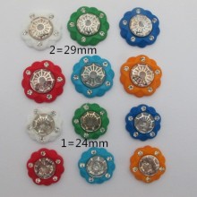 20 pcs Cabochons en plastique 24mm/29mm