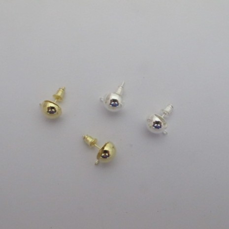 40 pieces Boucles d'oreilles boule 10mm avec anneaux
