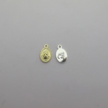 15 pcs sequins pièce de monnaie ovale 15.5x9.50mm