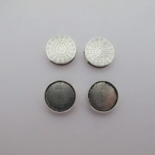 50 pcs Cabochon holder 18mm for leather 14x2mm