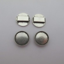 50 pcs Support cabochon 20mm for leather 15x2m