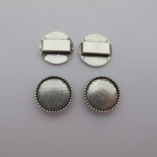 50 pcs support cabochon 20mm pour cuir 15x2m