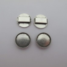 50 pcs support cabochon 20mm pour cuir 15x2m