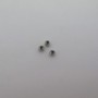 100 pcs perles 4mm acier inox