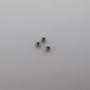 100 pcs perles 4mm acier inox