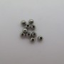 100 pcs perles 6mm acier inox