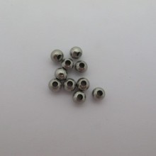 100 pcs Perles 6mm acier inoxydable