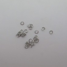 1000 pcs Open rings 4x0.6mm stainless steel
